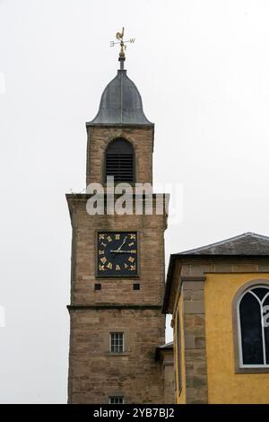 Kilmarnock, Schottland, Großbritannien. 13. Oktober 2024: Nahaufnahme der New Laigh Kirk in Kilmarnock. Stockfoto