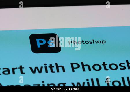 Shanghai, China – 20. August 2024: Logo der Photoshop-Software-App Stockfoto