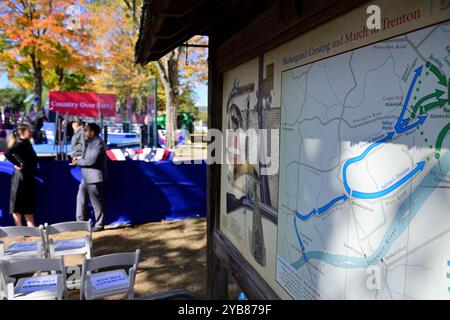 16. Oktober 2024 Kamala Harris Kampagnenveranstaltung in Bucks County, PA, USA Credit: OOgImages/Alamy Live News Stockfoto