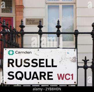 Russell Square, Camden, London WC1, England. Stockfoto