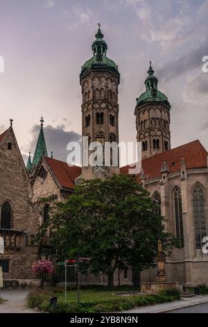 Naumburger Dom (Saale) - eine Kathedrale im romanischen Stil und UNESCO-Weltkulturerbe, Naumburg, Sachsen-Anhalt, Deutschland, Europa Stockfoto