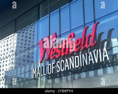 Stockholm, Schweden. Oktober 2024. Blick auf die Westfield Mall of Scandinavia, eines der größten Einkaufszentren Skandinaviens. Quelle: Steffen Trumpf/dpa/Alamy Live News Stockfoto