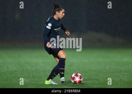 Biella, Italien. Oktober 2024. Valentina Bergamaschi von Juventus während des Spiels der UEFA Women's Champions League im Stadio Comunale Vittorio Pozzo Lamarmora, Biella. Der Bildnachweis sollte lauten: Jonathan Moscrop/Sportimage Credit: Sportimage Ltd/Alamy Live News Stockfoto