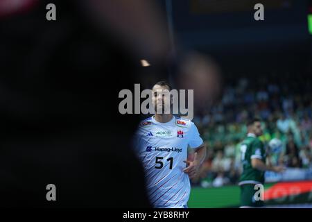 Wetzlar, Deutschland. Oktober 2024. Wetzlar, 17. Oktober 2024: Während des Liqui Moly Handball-Bundesliga-Spiels zwischen HSG Wetzlar und HSV Handball in der Buderus-Arena in Wetzlar. (Julia Kneissl/SPP) Credit: SPP Sport Press Photo. /Alamy Live News Stockfoto