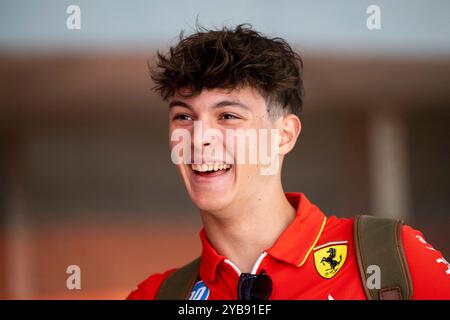 Oliver Bearman (MoneyGram Haas F1 Team, Scuderia Ferrari Driver Academy Junior), USA, Formel 1 Weltmeisterschaft, Grand Prix der Vereinigten Staaten von Amerika, Circuit of the Americas Austin, Media Day, 17.10.2024 Foto: Eibner-Pressefoto/Michael Memmler Stockfoto