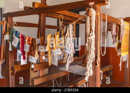 Goliad, Texas, Usa. März 2022. Im Mission Espiritu Santo im Goliad State Park und an der historischen Stätte tummeln Sie sich. Stockfoto