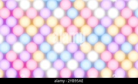 Abstrakter Hintergrund mit bunten Bokeh und unscharfen Lichtern, die eine festliche und fröhliche Atmosphäre schaffen. Stockfoto