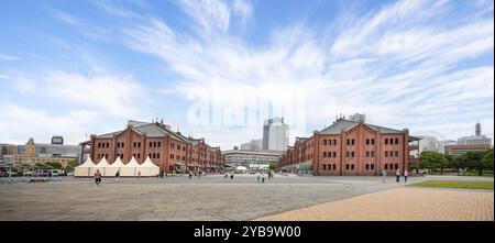 Das historische Einkaufs- und Kulturzentrum Yokohama Red Brick Warehouse, Yokohama Waterfront, Japan am 24. September 2024 Stockfoto