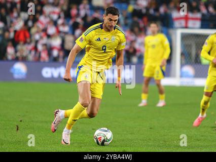 Posen, Polen - 11. Oktober 2024: Roman Jaremtschuk von der Ukraine im Spiel der UEFA Nations League Ukraine gegen Georgien im Posen-Stadion in Posen, Polen Stockfoto