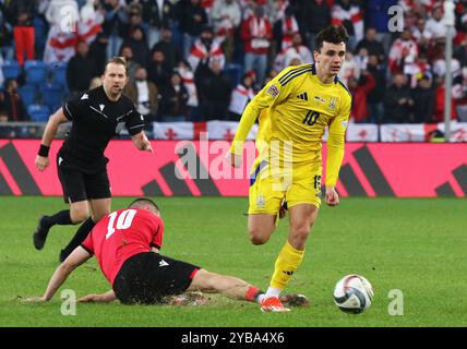 Posen, Polen - 11. Oktober 2024: Mykola Schaparenko aus der Ukraine im Spiel der UEFA Nations League Ukraine gegen Georgien im Posen-Stadion Stockfoto