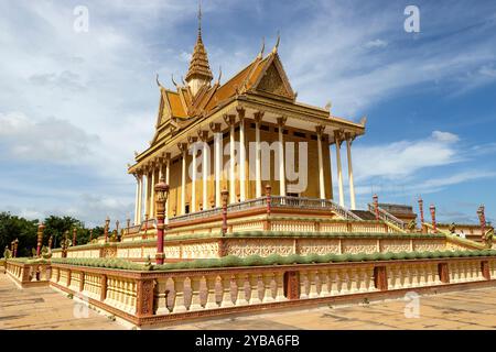 Das Hauptgebäude des Kambodscha Vipassana Dhura Buddhist Center, Oudong (Oudongk), Kambodscha. Stockfoto