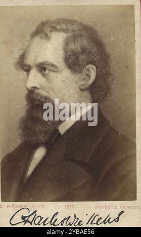 Charles Dickens berühmter englischer Autor im 19. Jahrhundert Stockfoto