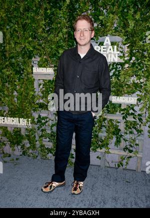 New York, Usa. Oktober 2024. James Austin Johnson während des A REAL PAIN New York Special Screening, das am Donnerstag, den 17. Oktober 2024, im MOMA in New York City, New York, USA stattfand. Quelle: Jennifer Graylock/Alamy Live News Stockfoto