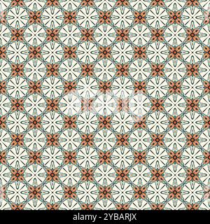 Majolica azulejos Fliesen Flickwerk Tapetenvektor nahtloses Muster für Stoff. Talaveera Mustervektor Stock Vektor