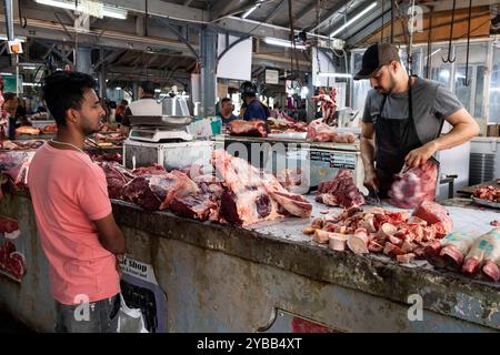 Markt, Halle für Fleisch, Port Louis, Indischer Ozean, Insel, Mauritius, Afrika mcpins *** Market, Hall for Meat, Port Louis, Indischer Ozean, Insel, Ma Stockfoto