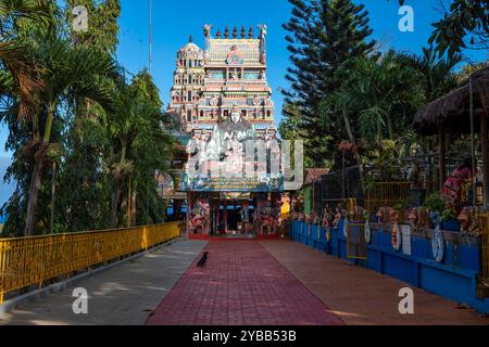 Hindu-Tempel, Mandir de Medines, Flic en FLAC, Indischer Ozean, Insel, Mauritius, Afrika mcpins *** Hindutempel, Mandir de Medines, Flic en FLAC, Ind Stockfoto