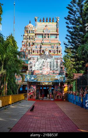 Hindu-Tempel, Mandir de Medines, Flic en FLAC, Indischer Ozean, Insel, Mauritius, Afrika mcpins *** Hindutempel, Mandir de Medines, Flic en FLAC, Ind Stockfoto