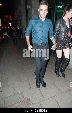 Nicht exklusiv: Beim Verlassen des Restaurants Novikov in Mayfair, London. 30.08.19 Stockfoto