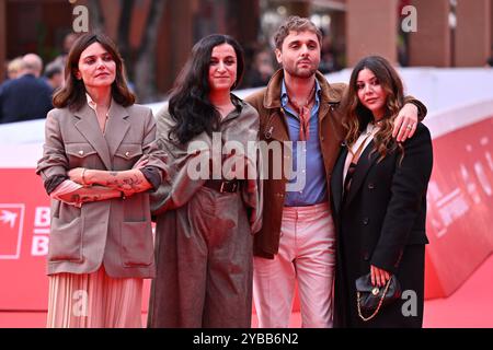 ELISA Fuksas, Elisa Casseri, Flavio Furno und Lavinia Fuksas besuchen den roten Teppich „Marko Polo“ während des 19. Rom Film Festivals im Auditorium Parco Stockfoto