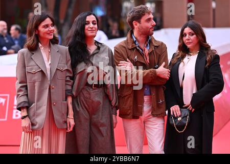 ELISA Fuksas, Elisa Casseri, Flavio Furno und Lavinia Fuksas besuchen den roten Teppich „Marko Polo“ während des 19. Rom Film Festivals im Auditorium Parco Stockfoto