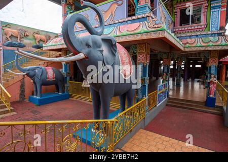 Hindu-Tempel, Mandir de Medines, Flic en FLAC, Indischer Ozean, Insel, Mauritius, Afrika mcpins *** Hindutempel, Mandir de Medines, Flic en FLAC, Ind Stockfoto