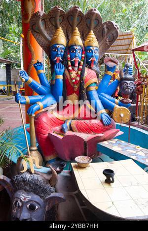 Hindu-Tempel, Mandir de Medines, Flic en FLAC, Indischer Ozean, Insel, Mauritius, Afrika mcpins *** Hindutempel, Mandir de Medines, Flic en FLAC, Ind Stockfoto