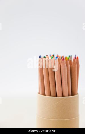 Stillleben von Färbestiften Stockfoto