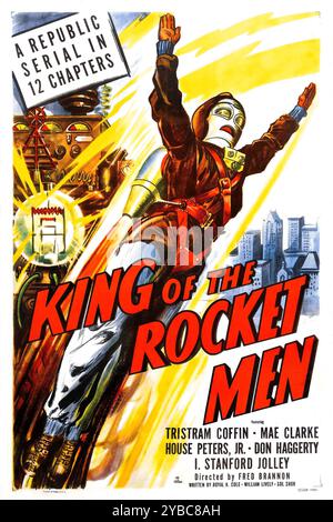 King of the Rocket Men ist eine aus dem Jahr 1949 stammende 12-Kapitel-Serie aus Republic Pictures Stockfoto