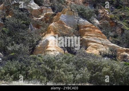 Pinnacles farbige Sandinsel K'gari Stockfoto