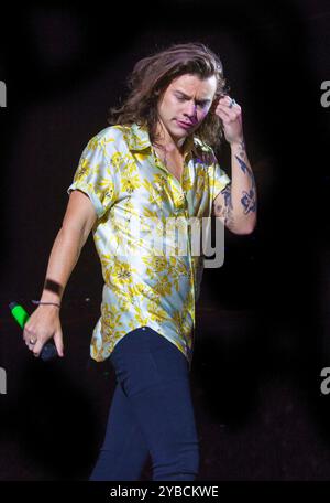 One Direction Konzert im Millenium Stadium in Cardiff, England 5. Juni 2015: Harry Styles Stockfoto