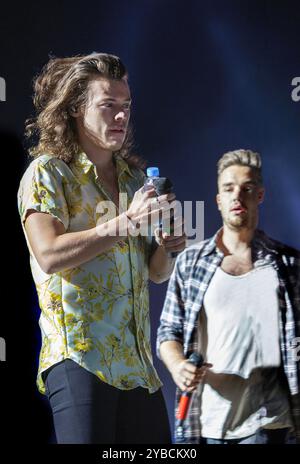 One Direction Konzert im Millenium Stadium in Cardiff, England 5. Juni 2015: Harry Styles Stockfoto