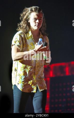 One Direction Konzert im Millenium Stadium in Cardiff, England 5. Juni 2015: Harry Styles Stockfoto