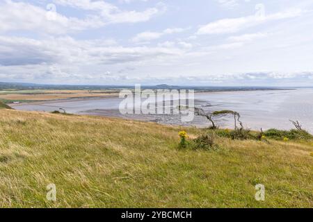 Brean Beach von Brean Down, North Somerset, England Stockfoto