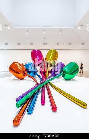 Tulpen, Jeff Koons, Guggenheim Museum Bilbao, Bilbao, Baskenland, Spanien, Europa Stockfoto