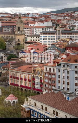 Blick von der Spitze der Vizcaya-Brücke, Baskenland, Spanien, Europa Stockfoto