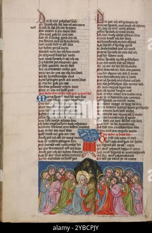 Die Himmelfahrt; Weltchronik, um 1400–1410. Stockfoto