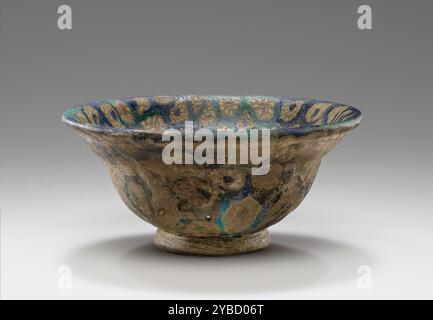 Mosaikglasschale, Ende des 1. Jahrhunderts v. Chr. bis Anfang des 1. Jahrhunderts n. Chr Stockfoto