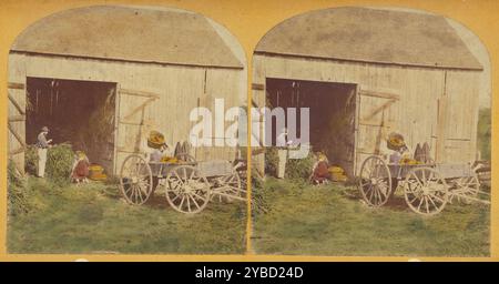 Schälszene, ca. 1870-1880. Stockfoto