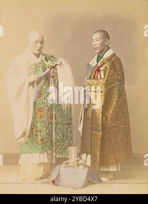 Buddhistische Priester, 1897. Stockfoto