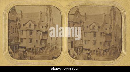 Edinburgh, John Knox's House, High St., 1855-1865. Stockfoto