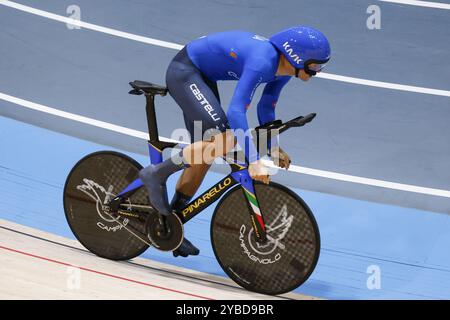 Tissot Track Cycling World Championship - Ballerup, Copenaghen, den- 16-10-2024 während der Tissot Track World Championships 2024, Track Cycling Rennen in Kopenhagen, Dänemark, 18. Oktober 2024 Stockfoto