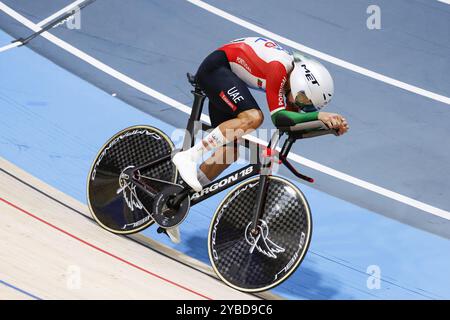 Tissot Track Cycling World Championship - Ballerup, Copenaghen, den- 16-10-2024 während der Tissot Track World Championships 2024, Track Cycling Rennen in Kopenhagen, Dänemark, 18. Oktober 2024 Stockfoto