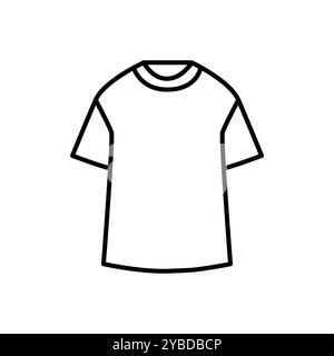 T-Shirt-Linie mit Flügelärmeln und schwarzem Symbol. Signieren Sie für Webseite, mobile App, Schaltfläche, Logo. Schaltfläche Vektorisoliert. Bearbeitbare Kontur. Stock Vektor