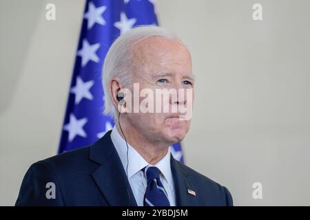 Staatsbesuch des amerikanischen Präsidenten, Joseph R. Biden Jr. Besuch des Präsidenten der Vereinigten Staaten von Amerika, Joseph R. Biden Jr., in Deutschland. Presseerklärungen des amerikanischen Präsidenten im Bundeskanzleramt Berlin Berlin GER *** Staatsbesuch des Präsidenten der Vereinigten Staaten von Amerika, Joseph R Biden Jr. Besuch des Präsidenten der Vereinigten Staaten von Amerika, Joseph R Biden Jr. In Deutschland Presseerklärungen des amerikanischen Präsidenten im Bundeskanzleramt Berlin GER Stockfoto