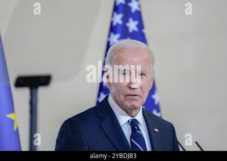 Staatsbesuch des amerikanischen Präsidenten, Joseph R. Biden Jr. Besuch des Präsidenten der Vereinigten Staaten von Amerika, Joseph R. Biden Jr., in Deutschland. Presseerklärungen des amerikanischen Präsidenten im Bundeskanzleramt Berlin Berlin GER *** Staatsbesuch des Präsidenten der Vereinigten Staaten von Amerika, Joseph R Biden Jr. Besuch des Präsidenten der Vereinigten Staaten von Amerika, Joseph R Biden Jr. In Deutschland Presseerklärungen des amerikanischen Präsidenten im Bundeskanzleramt Berlin GER Stockfoto