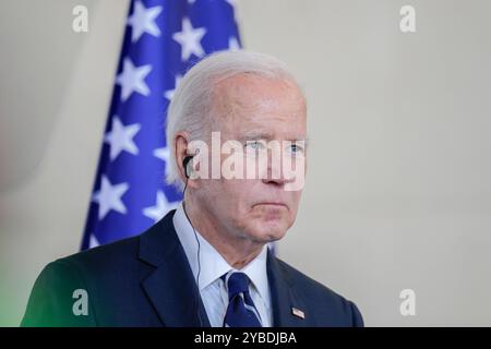 Staatsbesuch des amerikanischen Präsidenten, Joseph R. Biden Jr. Besuch des Präsidenten der Vereinigten Staaten von Amerika, Joseph R. Biden Jr., in Deutschland. Presseerklärungen des amerikanischen Präsidenten im Bundeskanzleramt Berlin Berlin GER *** Staatsbesuch des Präsidenten der Vereinigten Staaten von Amerika, Joseph R Biden Jr. Besuch des Präsidenten der Vereinigten Staaten von Amerika, Joseph R Biden Jr. In Deutschland Presseerklärungen des amerikanischen Präsidenten im Bundeskanzleramt Berlin GER Stockfoto