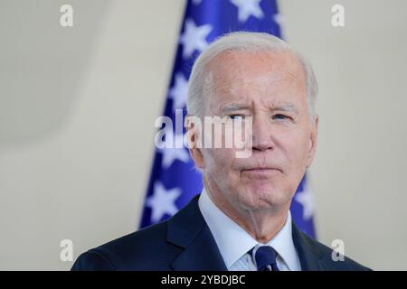 Staatsbesuch des amerikanischen Präsidenten, Joseph R. Biden Jr. Besuch des Präsidenten der Vereinigten Staaten von Amerika, Joseph R. Biden Jr., in Deutschland. Presseerklärungen des amerikanischen Präsidenten im Bundeskanzleramt Berlin Berlin GER *** Staatsbesuch des Präsidenten der Vereinigten Staaten von Amerika, Joseph R Biden Jr. Besuch des Präsidenten der Vereinigten Staaten von Amerika, Joseph R Biden Jr. In Deutschland Presseerklärungen des amerikanischen Präsidenten im Bundeskanzleramt Berlin GER Stockfoto