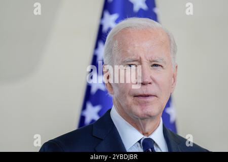 Staatsbesuch des amerikanischen Präsidenten, Joseph R. Biden Jr. Besuch des Präsidenten der Vereinigten Staaten von Amerika, Joseph R. Biden Jr., in Deutschland. Presseerklärungen des amerikanischen Präsidenten im Bundeskanzleramt Berlin Berlin GER *** Staatsbesuch des Präsidenten der Vereinigten Staaten von Amerika, Joseph R Biden Jr. Besuch des Präsidenten der Vereinigten Staaten von Amerika, Joseph R Biden Jr. In Deutschland Presseerklärungen des amerikanischen Präsidenten im Bundeskanzleramt Berlin GER Stockfoto