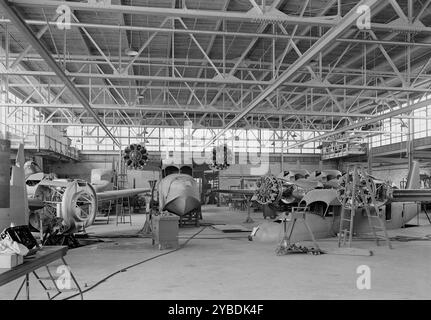 Grumman Aircraft Engineering Corp., Bethpage, Long Island, 1940. Stockfoto