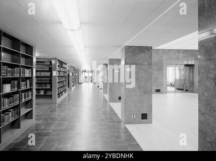 Lamont Library, Harvard University, Cambridge, Massachusetts, 1949. Stockfoto